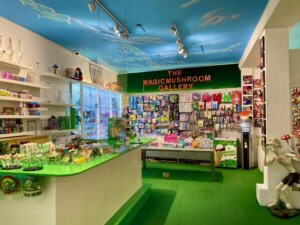 The Magic Mushroom Gallery inside