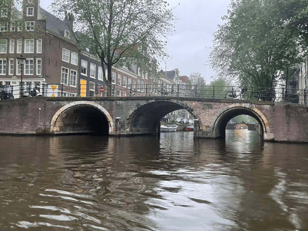 Lovers Canal Cruise cheese and wine