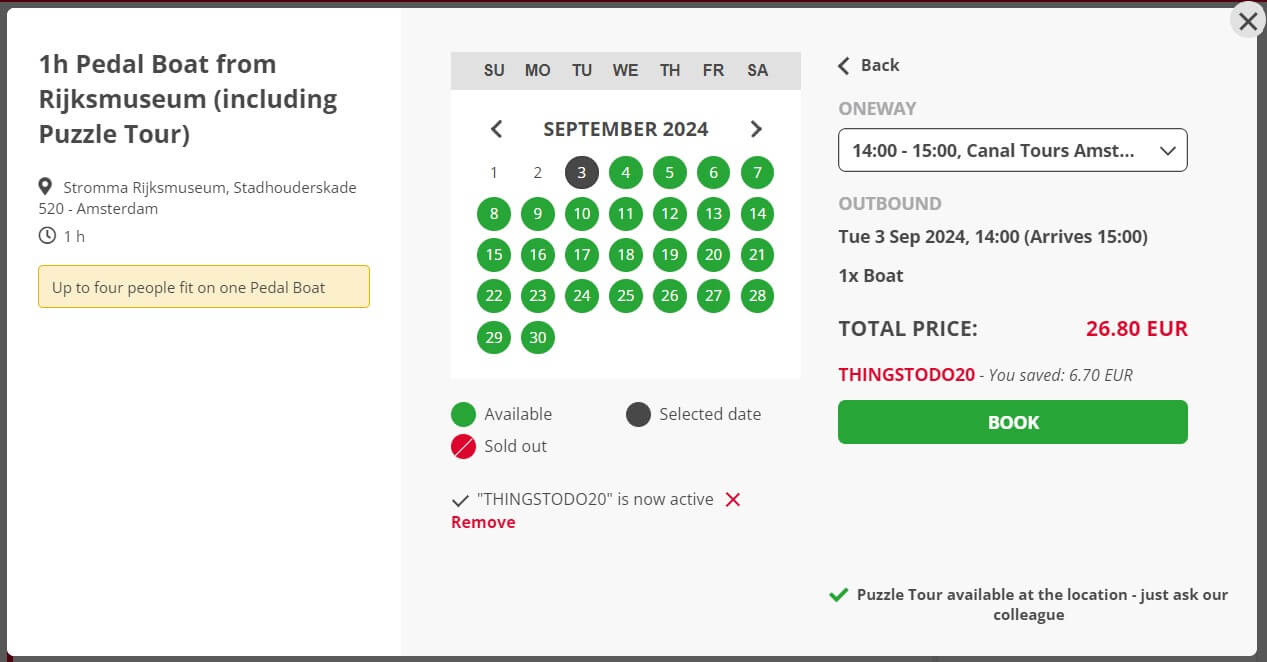 Book with stromma promocode