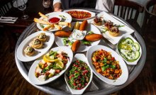 food table at Maydanoz