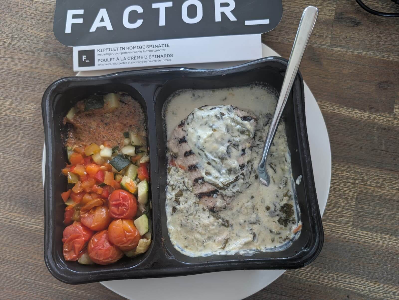 Factor meal fresh from the oven Factor meal fresh from the oven