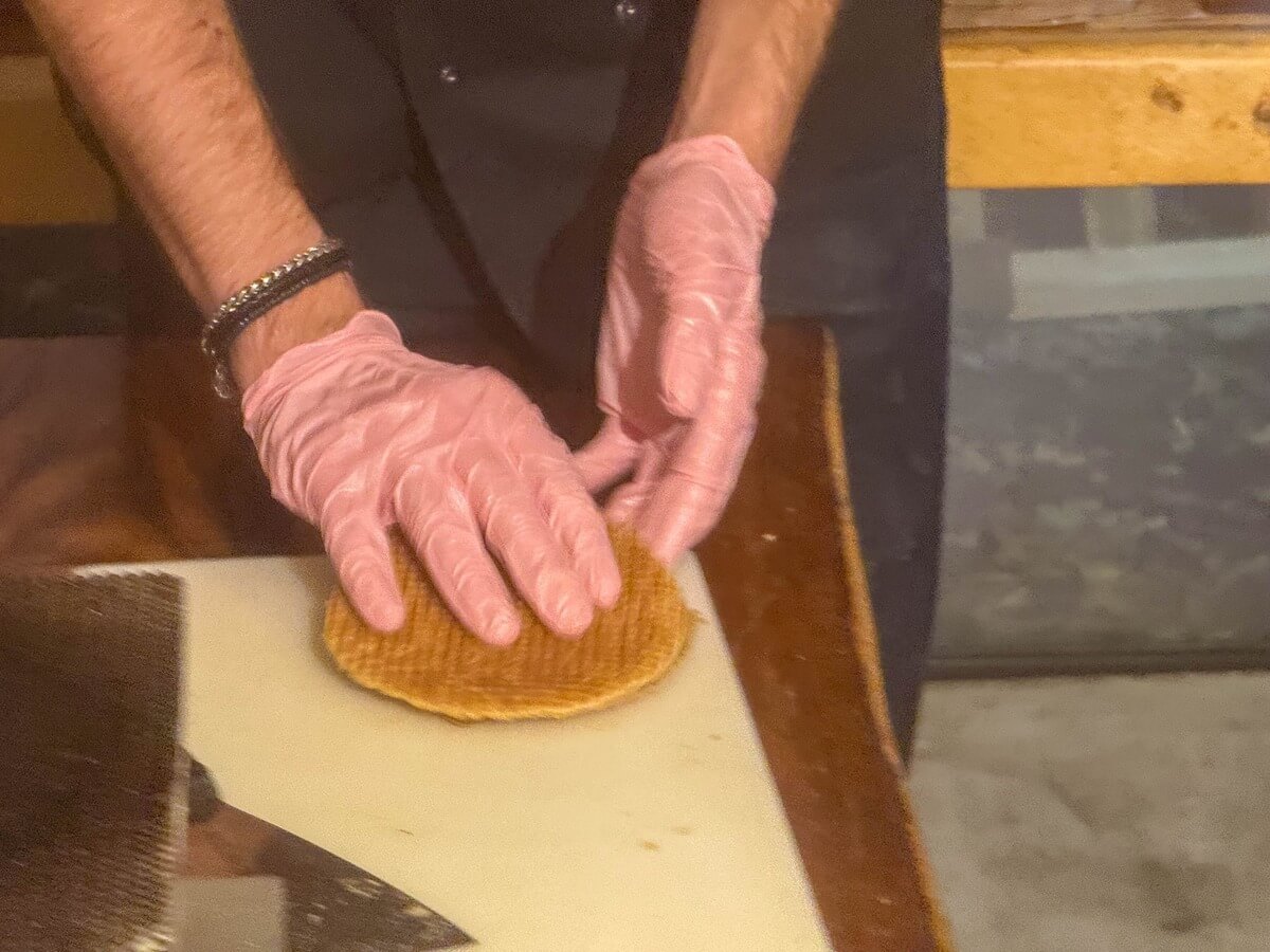 Stroopwafel making in Amsterdam Stroopwafel making in Amsterdam