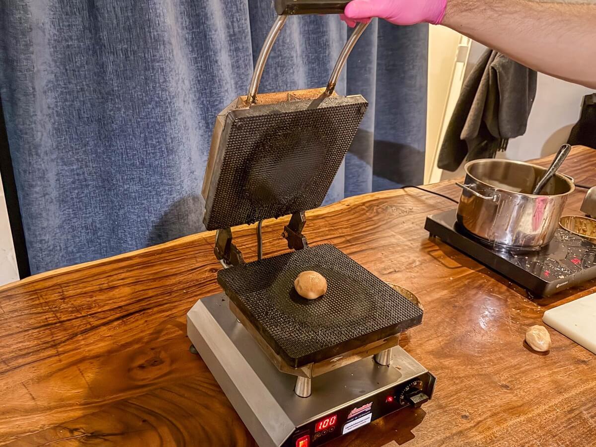 Dough about to be cooked