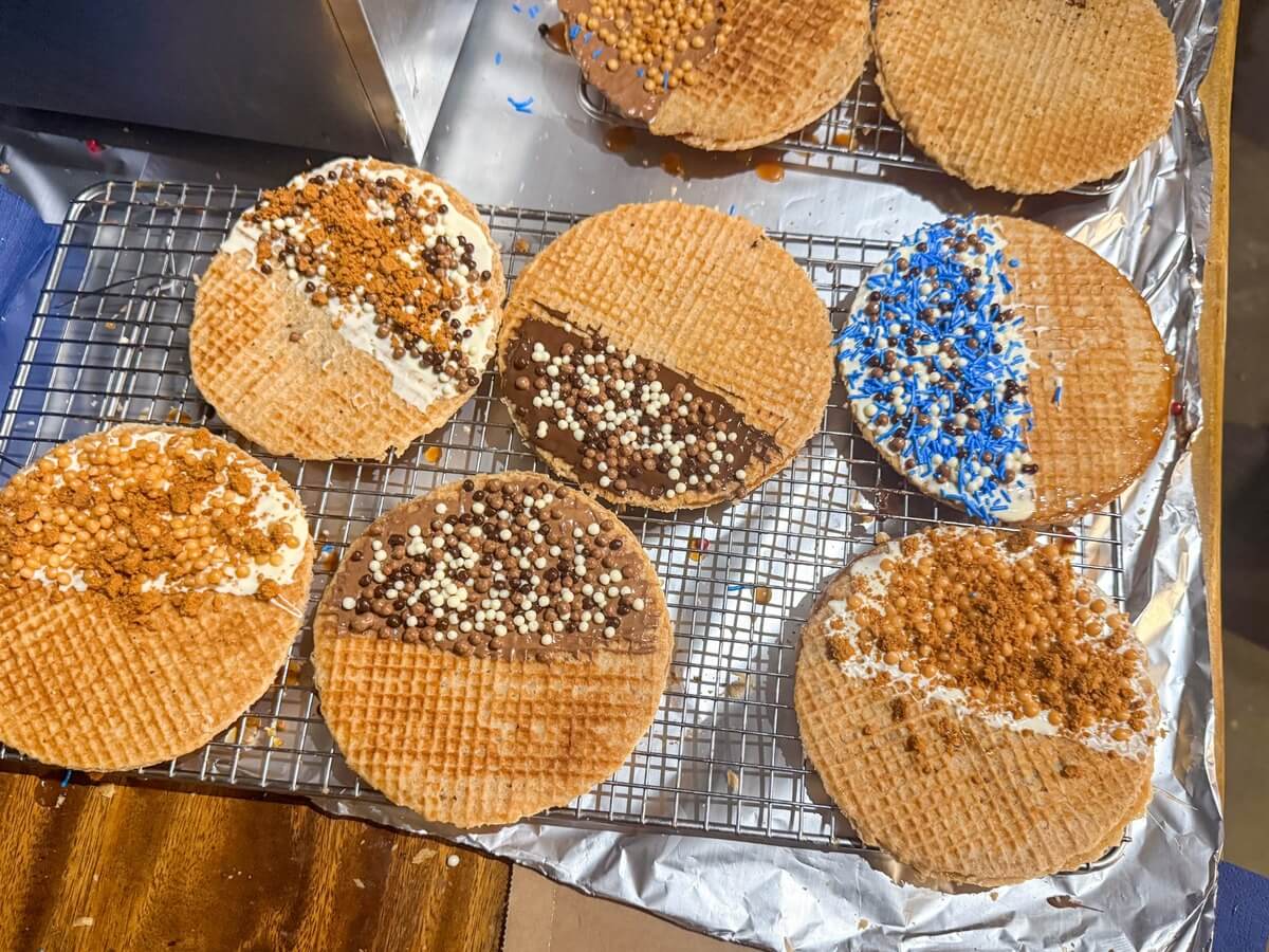 Delicious stroopwafels
