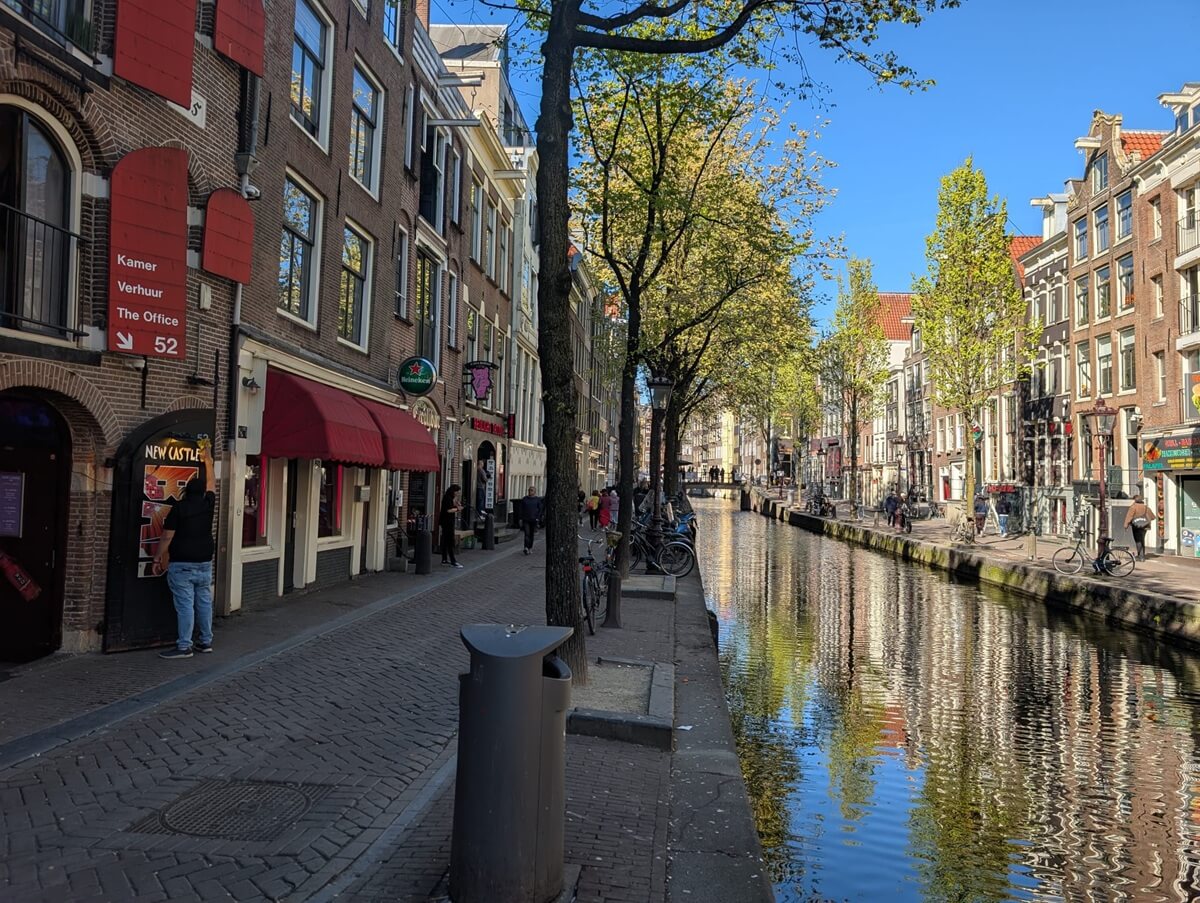 Oudezijds achterburgwal - Red Light District Amsterdam - daytime