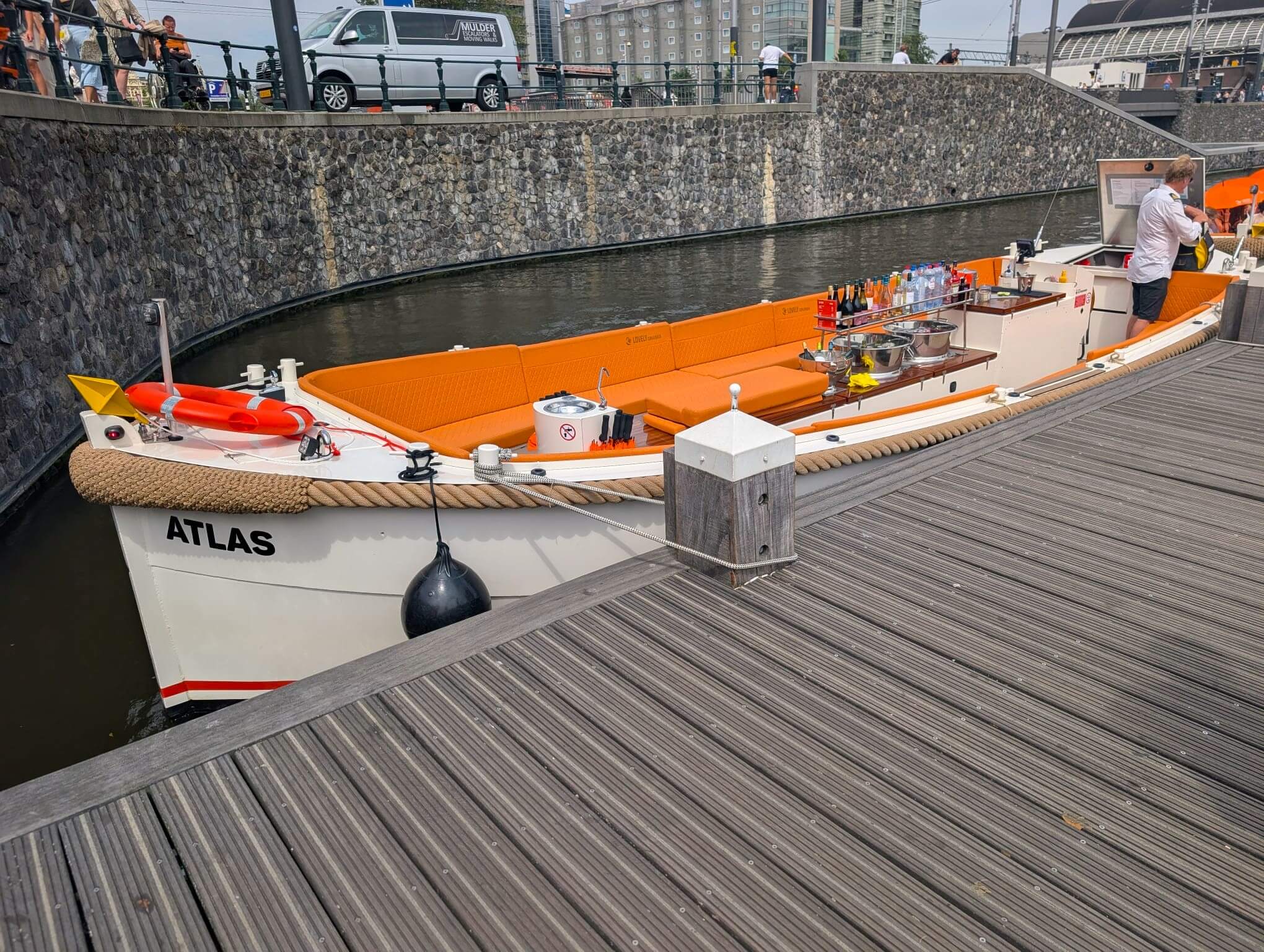 Atlas one of the new electric boats operated for Lovely cruises